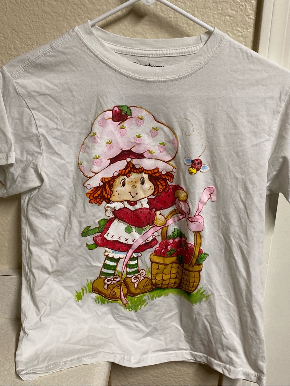White Strawberry Shortcake Graphic Tee